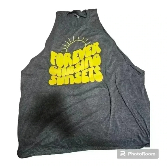 Gray plus size cut off tee!! - Picture 1 of 2